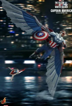 The Falcon and the Winter Soldier - Captain America & Winter Solider Hot Toys 1/6th Scale Action Figure Bundle (Set of 2)