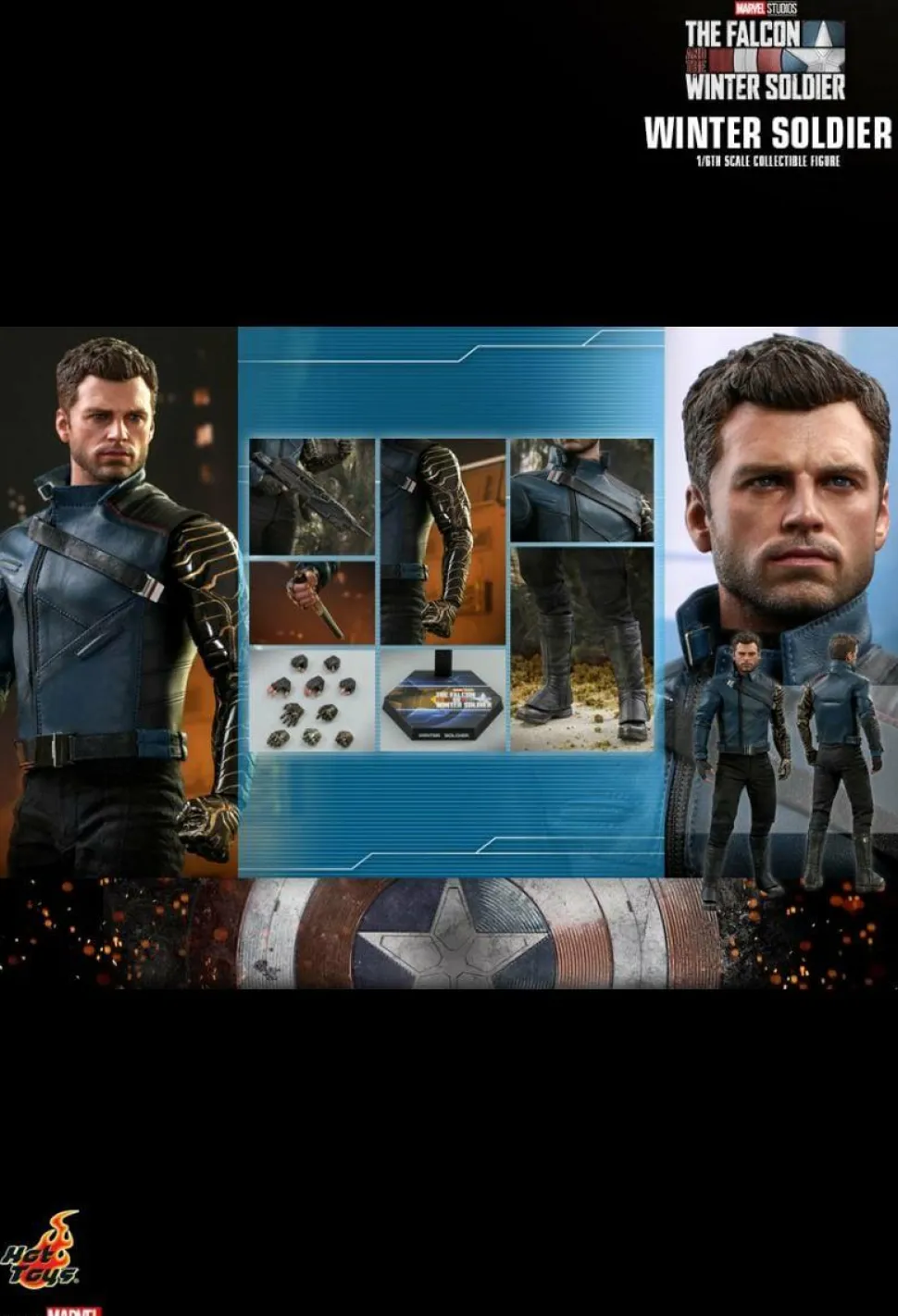 The Falcon and the Winter Soldier - Winter Soldier 1/6th Scale Hot Toys Action Figure