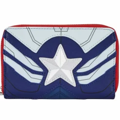 The Falcon and the Winter Soldier - Falcon Captain America Cosplay 4” Faux Leather Zip-Around Wallet