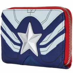 The Falcon and the Winter Soldier - Falcon Captain America Cosplay 4” Faux Leather Zip-Around Wallet