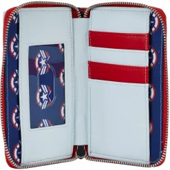 The Falcon and the Winter Soldier - Falcon Captain America Cosplay 4” Faux Leather Zip-Around Wallet