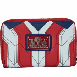 The Falcon and the Winter Soldier - Falcon Captain America Cosplay 4” Faux Leather Zip-Around Wallet
