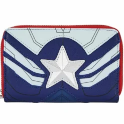 The Falcon and the Winter Soldier - Falcon Captain America Cosplay 4” Faux Leather Zip-Around Wallet