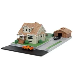 The Fast and the Furious - Toretto House NanoScene 1.5” Scale Die-Cast Vehicle Diorama Playset