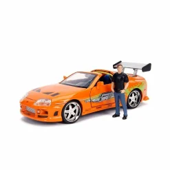 The Fast and the Furious - 1994 Toyota Supra MK IV with Brian Metals 1/24th Scale Die-Cast Vehicle Replica Model Kit