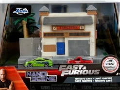The Fast and the Furious - Toretto's Cafe NanoScene 1.5” Scale Die-Cast Vehicle Diorama Playset