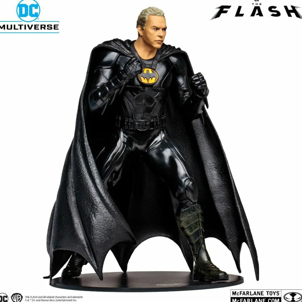 The Flash (2023) - Batman (Multiverse) Unmasked DC Multiverse Gold Label 12" PVC Statue