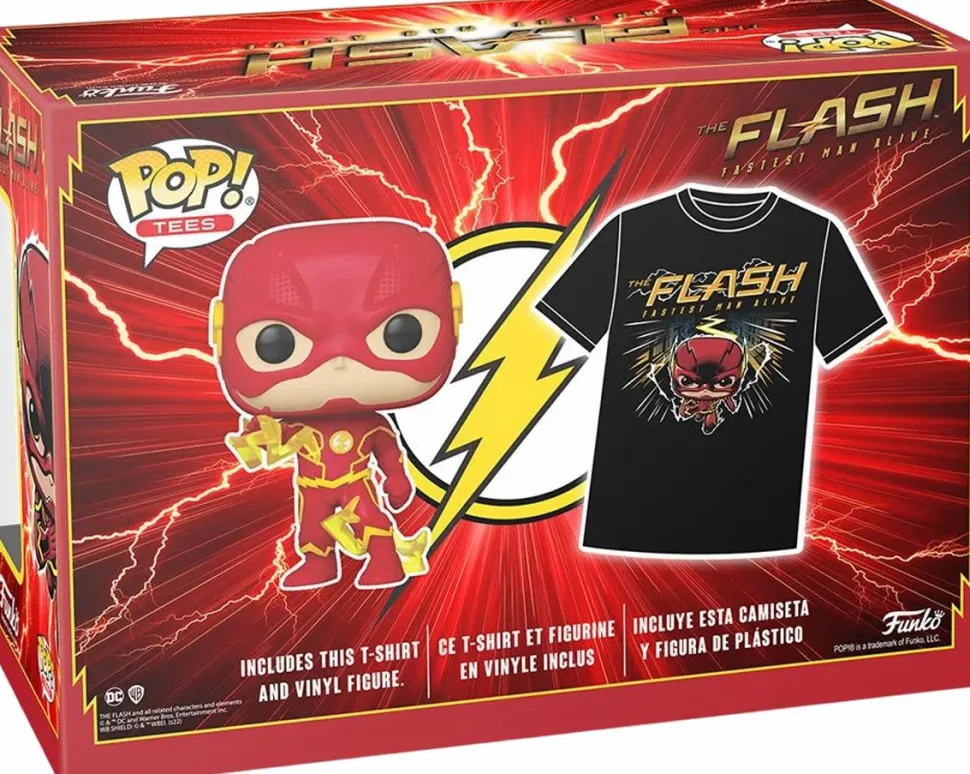 The Flash (2014) - The Flash Glow-in-the-Dark Pop! Vinyl Figure & T-Shirt Box Set