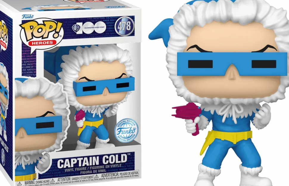 The Flash - Captain Cold Warner Bros 100th Anniversary Pop! Vinyl Figure (Popcultcha Exclusive)