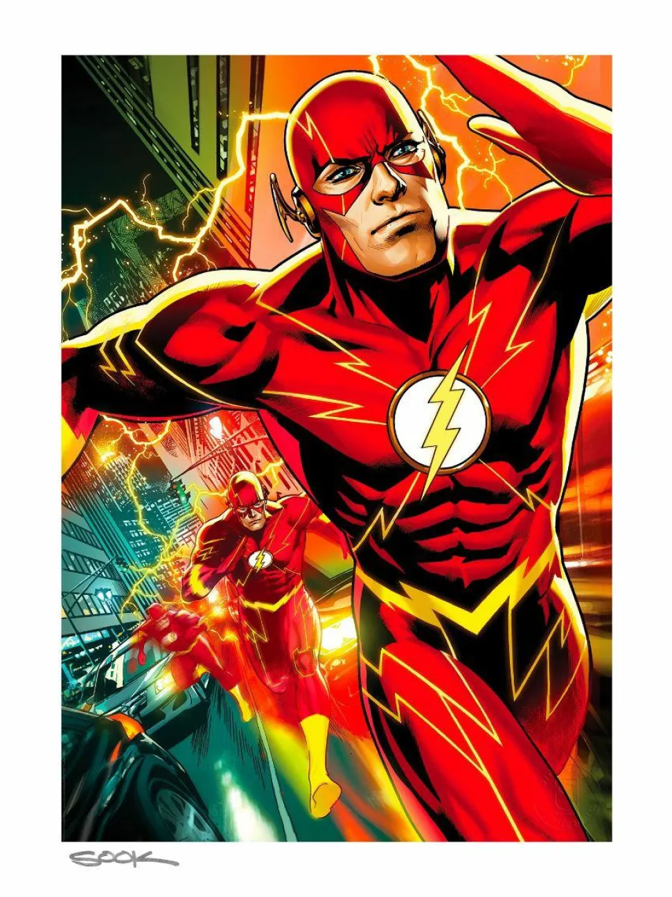 The Flash - The Flash Fine Art Print by Ryan Sook