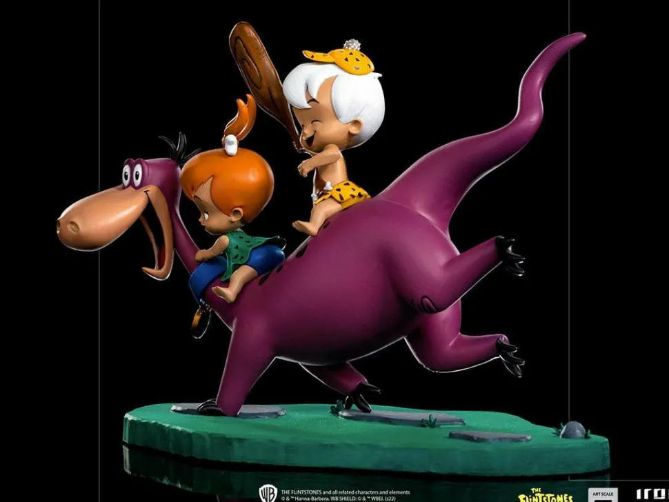 The Flintstones - Dino, Pebbles & Bamm-Bamm 1/10th Scale Statue