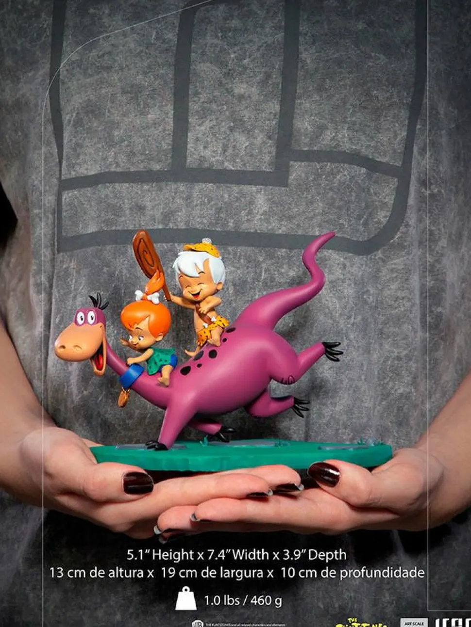 The Flintstones - Dino, Pebbles & Bamm-Bamm 1/10th Scale Statue