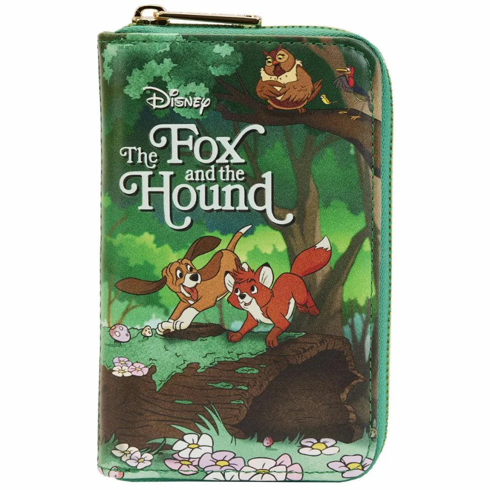 The Fox and the Hound (1981) - Book 4” Faux Leather Zip-Around Wallet