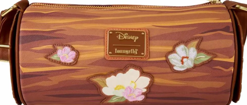 The Fox and the Hound (1981) - Forest Floral Log 5" Faux Leather Crossbody Bag