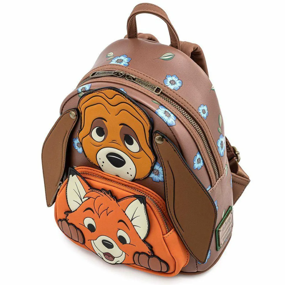 The Fox and the Hound - Tod & Copper Cosplay 10” Faux Leather Mini Backpack