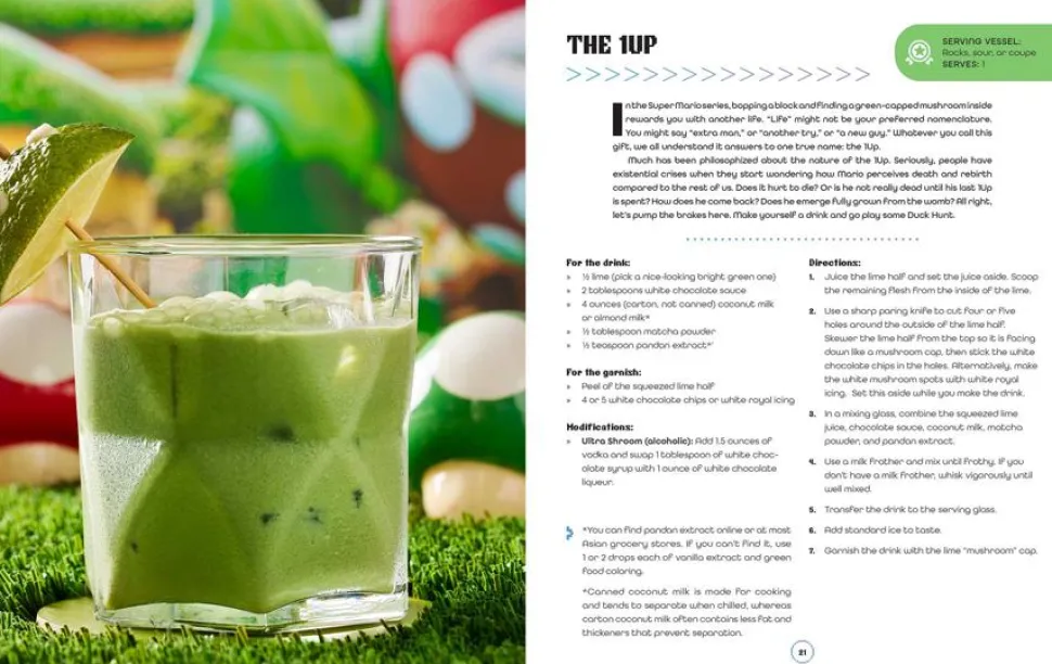The Gamer's Bar: Cocktails and Mocktails for an Epic Game Night Hardcover Book