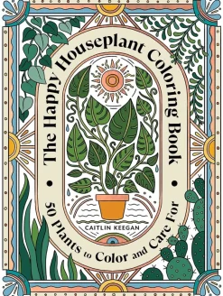 The Happy Houseplant Colouring Book by Caitlin Keegan Paperback Book