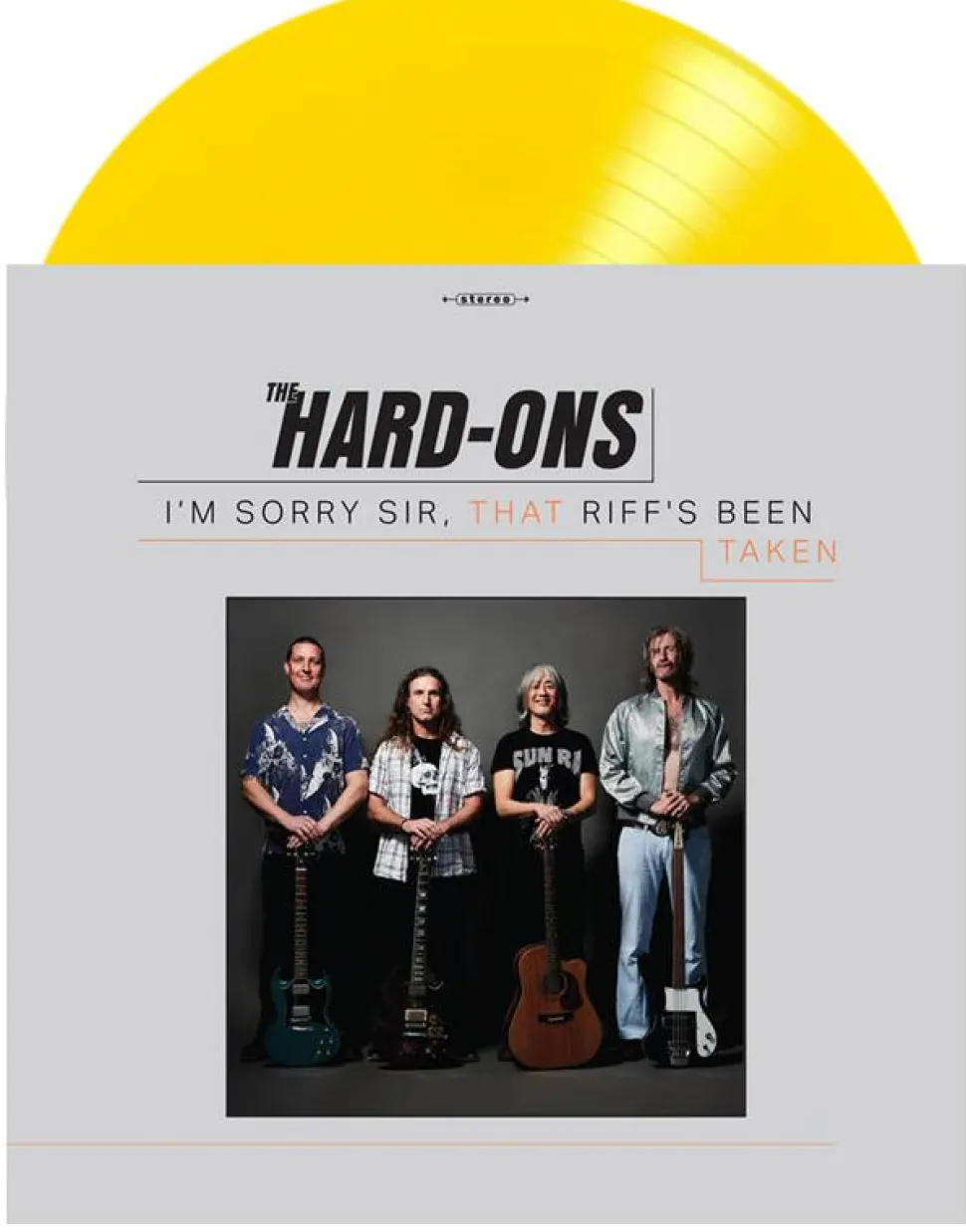 The Hard-Ons - I'm Sorry Sir, That Riff's Been Taken LP Vinyl Record (Yellow Coloured Vinyl)