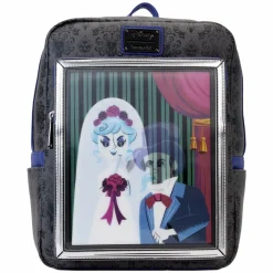 The Haunted Mansion - Black Widow Bride Portrait Lenticular 10” Faux Leather Mini Backpack