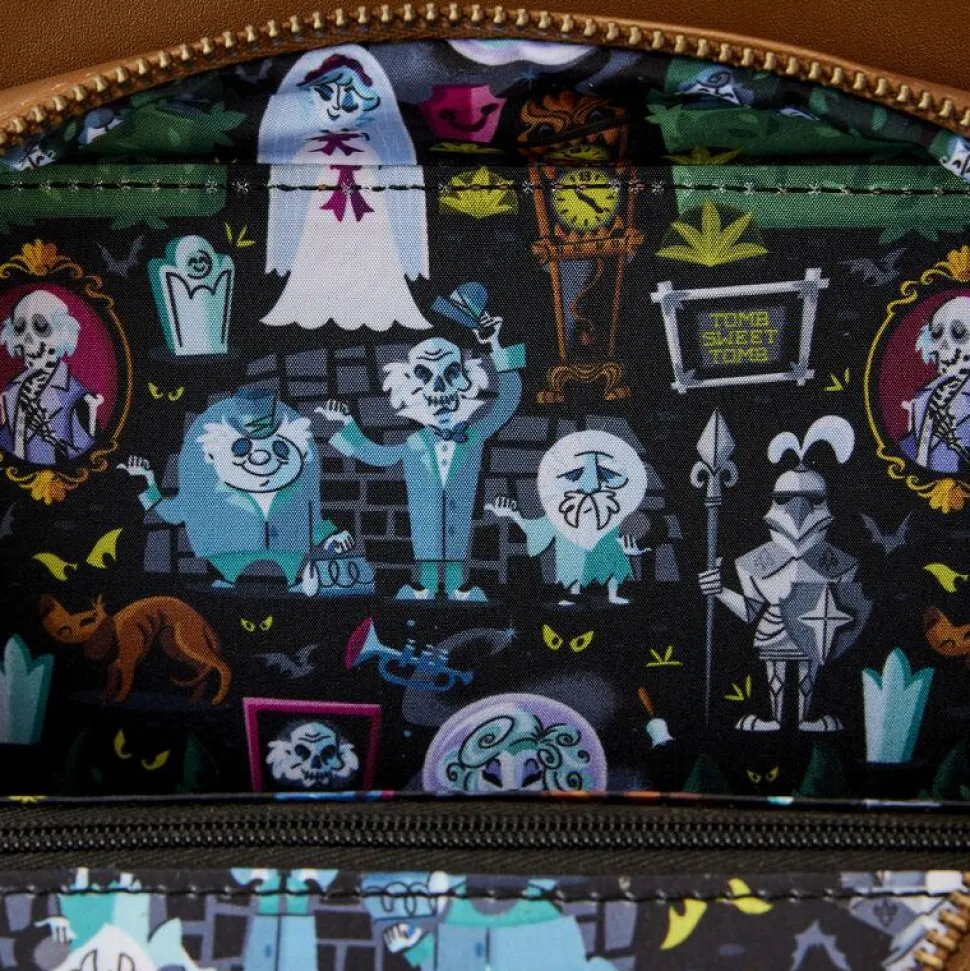 The Haunted Mansion - Grandfather Clock Glow in the Dark 8" Faux Leather Crossbody Bag