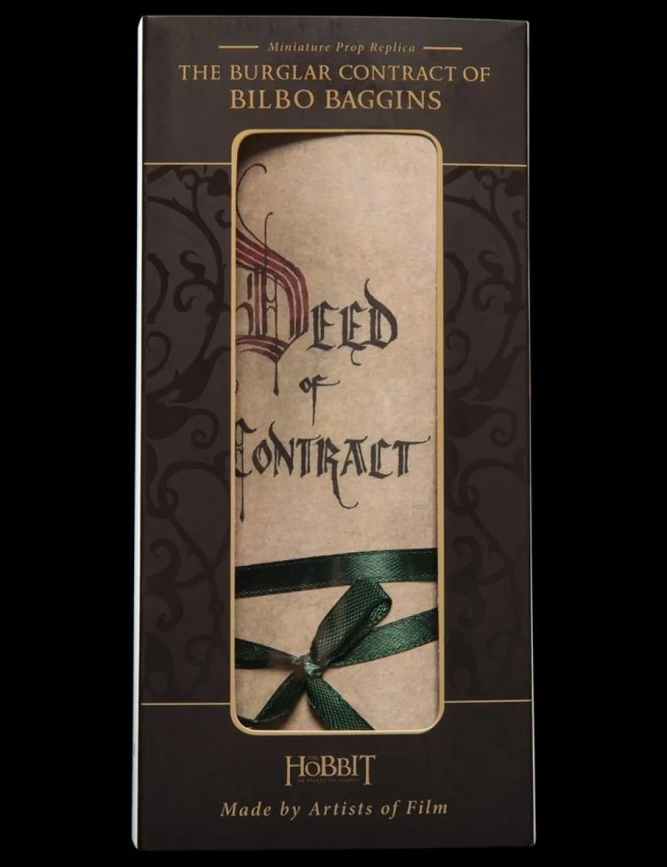 The Hobbit - The Burglar Contract of Bilbo Baggins 3/4 Scale Miniature Prop Replica