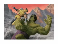 The Incredible Hulk - Hulk and Wolverine: First Appearance Variant Premium Art Print by Paolo Rivera