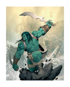 The Incredible Hulk - Skaar: Son of Hulk Premium Art Print by Ariel Olivetti