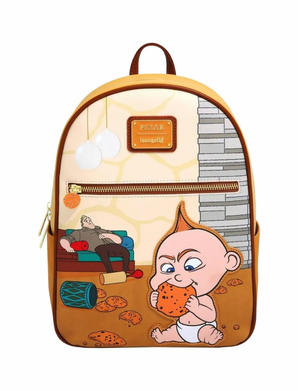 The Incredibles - Jack Jack Cookie 12” Faux Leather Mini Backpack