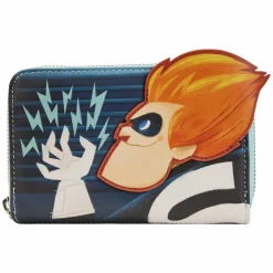 The Incredibles - Syndrome Glow in the Dark 4” Faux Leather Zip-Around Wallet