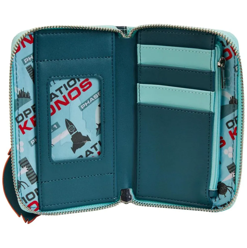 The Incredibles - Syndrome Glow in the Dark 4” Faux Leather Zip-Around Wallet
