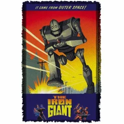 The Iron Giant - It Came From Space Woven Tapestry Blanket / Picnic Rug