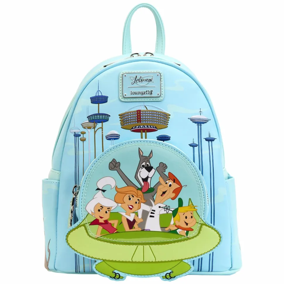 The Jetsons - Spaceship 10” Faux Leather Mini Backpack