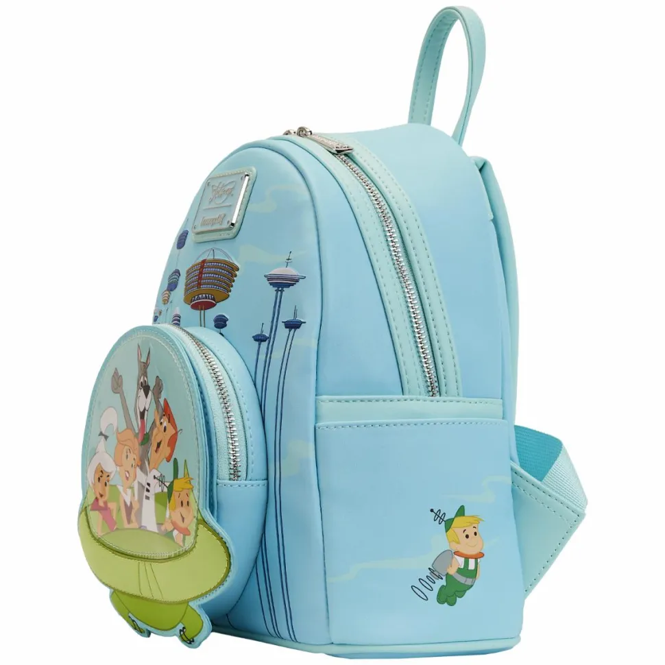 The Jetsons - Spaceship 10” Faux Leather Mini Backpack