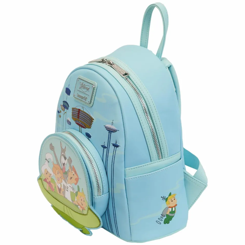 The Jetsons - Spaceship 10” Faux Leather Mini Backpack