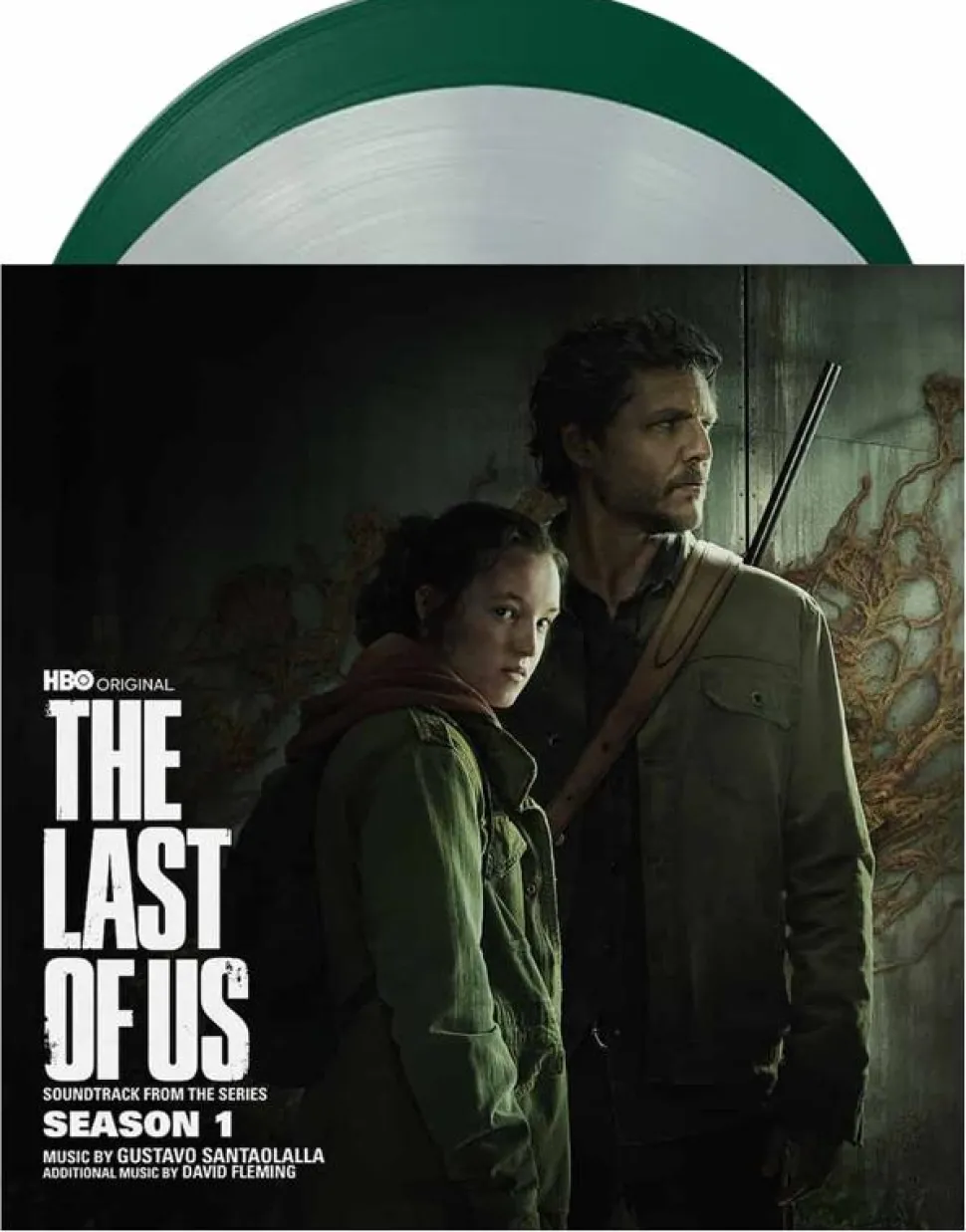 The Last Of Us - Season 1 Original Television Soundtrack by Gustavo Santaolalla & David Fleming 2xLP Vinyl Record (Clear & Green Coloured Vinyl)