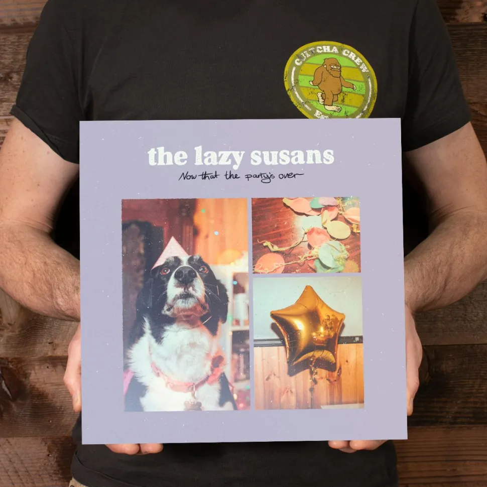 The Lazy Susans - Now That The Party's Over LP Vinyl Record (Baby Pink With Coke Bottle Green Coloured Vinyl)