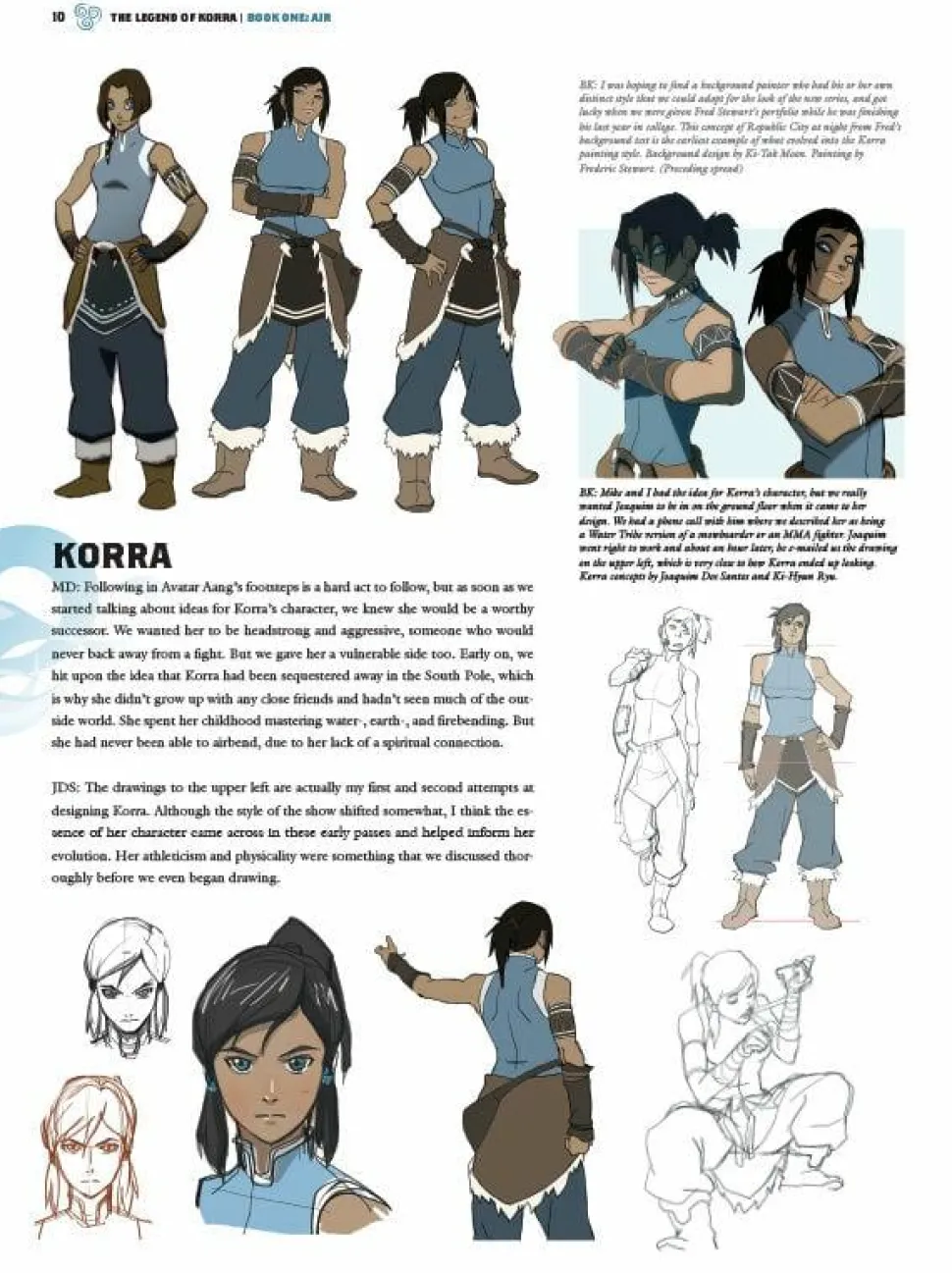 The Legend of Korra - The Art of the Animated Series Book One: Air Hardcover Book (Second Edition)