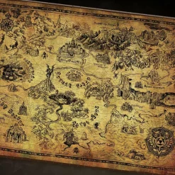 The Legend of Zelda - Hyrule Map 1000 Piece Jigsaw Puzzle