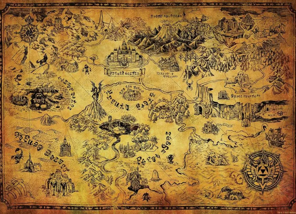 The Legend of Zelda - Hyrule 1000 Piece Jigsaw Puzzle