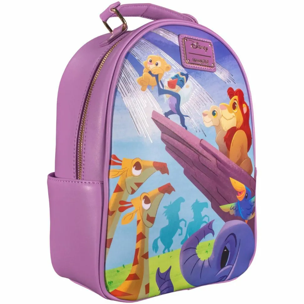 The Lion King (1994) - Pride Rock 12” Faux Leather Mini Backpack