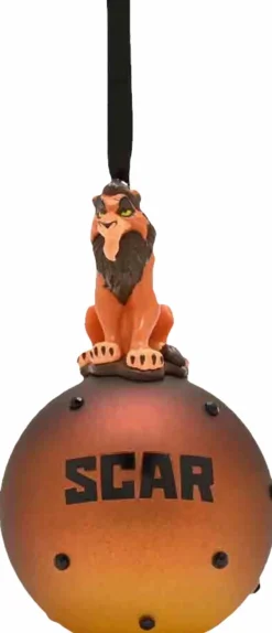 The Lion King (1994) - Scar Disney Icons & Villains Resin Character on Glass Bauble Ornament
