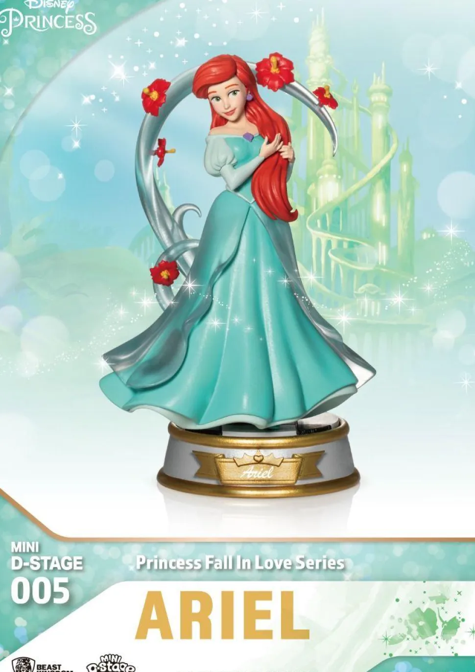 The Little Mermaid (1989) - Ariel Disney Princess Fall in Love Series Mini D-Stage 3" PVC Statue