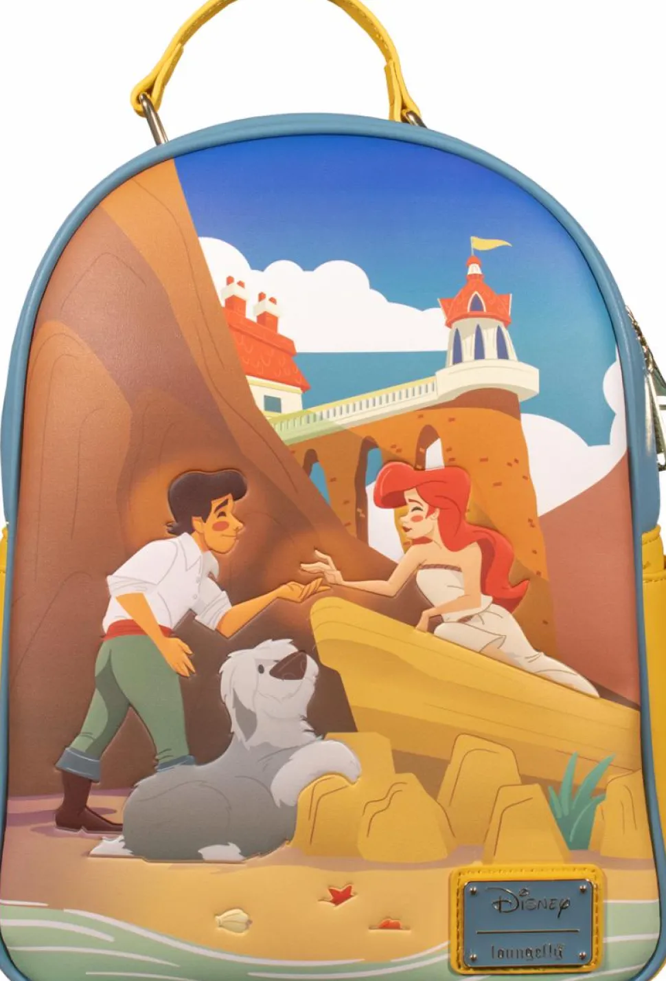 The Little Mermaid (1989) - Ariel & Eric Beach 12” Faux Leather Mini Backpack