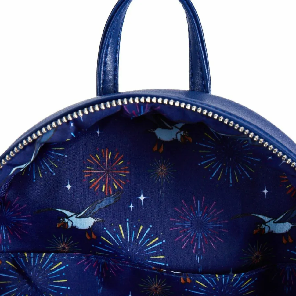 The Little Mermaid (1989) - Fireworks Light Up & Glow in the Dark 10” Faux Leather Mini Backpack (Int Sales Only)