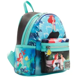 The Little Mermaid (1989) - Scenes 10” Faux Leather Mini Backpack