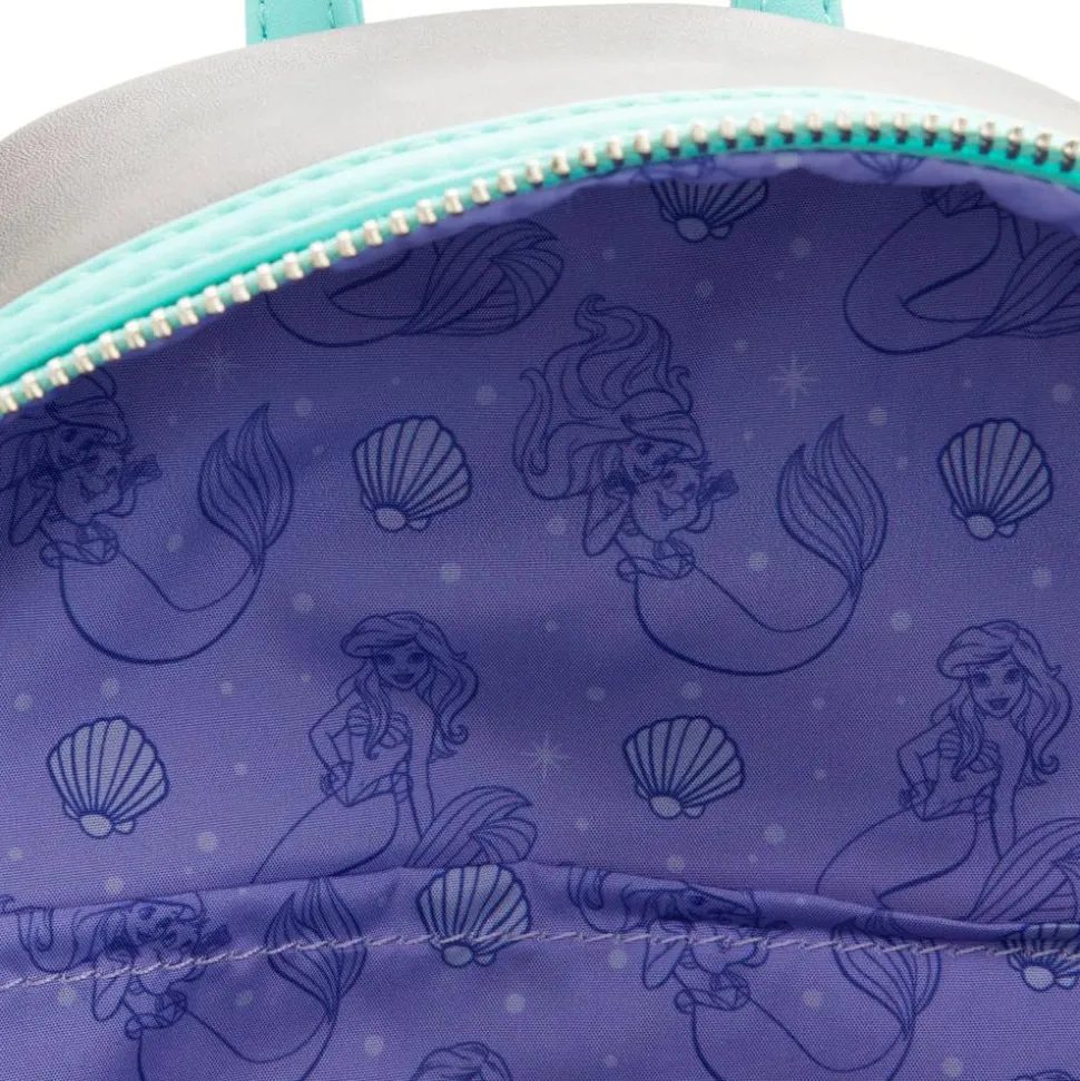 The Little Mermaid (1989) - Scenes 10” Faux Leather Mini Backpack