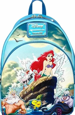The Little Mermaid (1989) - Scene 10" Faux Leather Mini Backpack