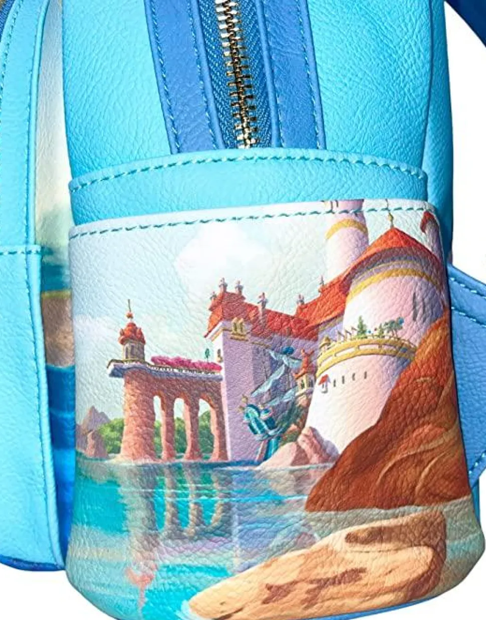 The Little Mermaid (1989) - Scene 10" Faux Leather Mini Backpack