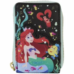 The Little Mermaid (1989) - 35th Anniversary Life is the Bubbles Glow in the Dark 4" Faux Leather Accordion Wallet