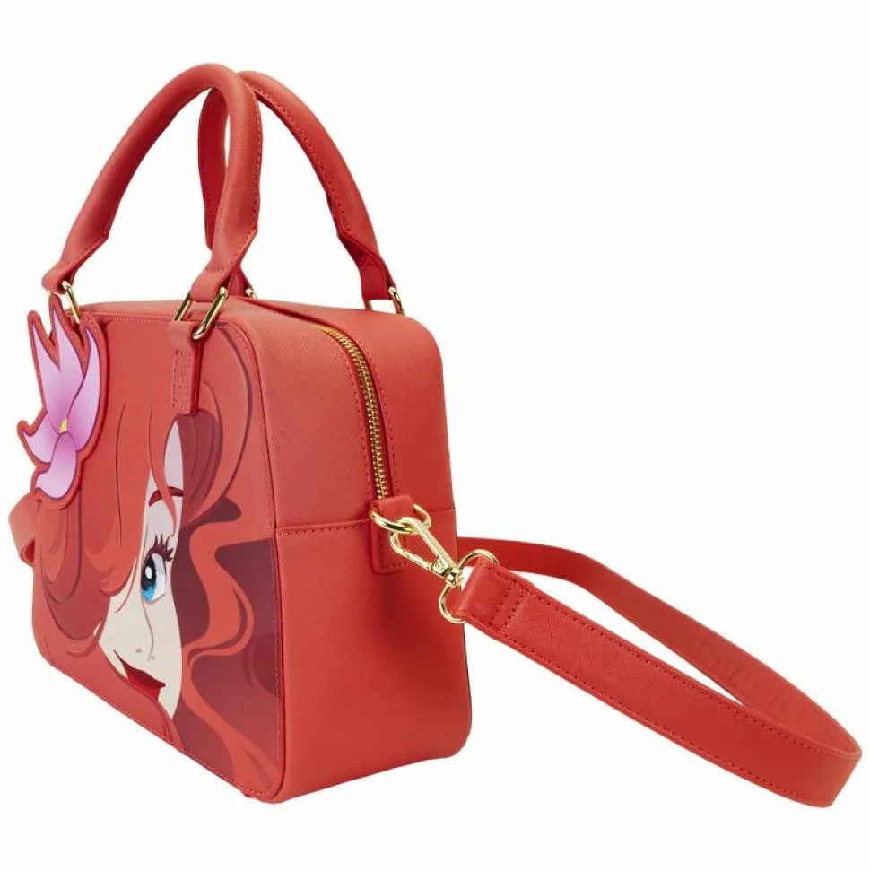 The Little Mermaid (1989) - 35th Anniversary Ariel Cosplay Glow in the Dark 8” Faux Leather Crossbody Bag